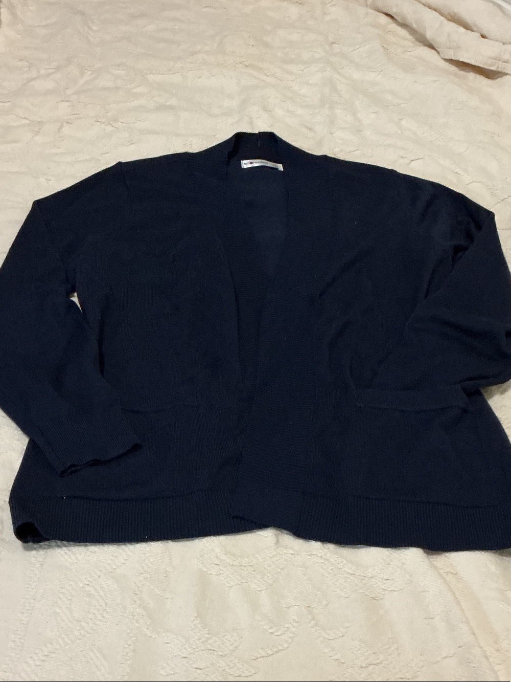 Madison Navy Open-Front Women's Cardigan